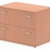 Price Point Beech 2 Drawer Desk High Side Filer