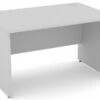 Cloud Grey Rectangular Panel Leg Desk