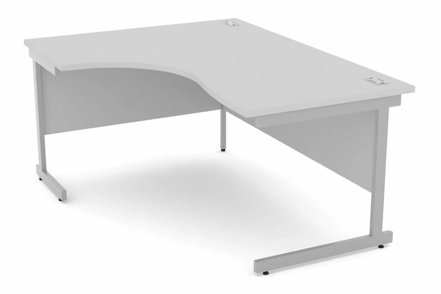 Cloud Grey Corner Cantilever Desk 1 Cloud Grey Corner Cantilever Desk