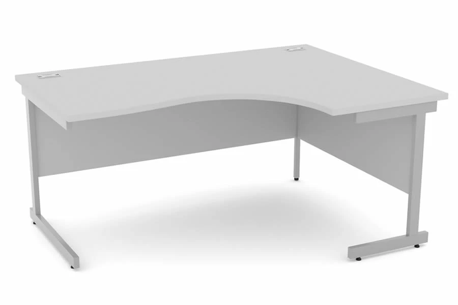 Cloud Grey Corner Cantilever Desk 2 Cloud Grey Corner Cantilever Desk - Image 2