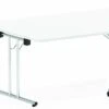 Polar White Trapezium Folding Table - 1600mm Wide
