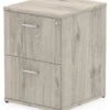 Gladstone Grey Oak 2 Drawer Filing Cabinet