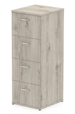 Gladstone Grey Oak 4 Drawer Filing Cabinet