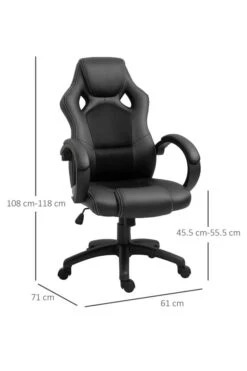 Daytona Gaming Chair -Office Furniture Shop a2 0089 daytona black 3