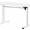 White Height Adjustable Standing Desk