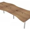 Aura Beam 6 Person Wave Bench Desk