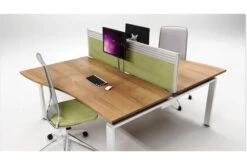 Aura Beam 2 Person Wave Bench Desk -Office Furniture Shop bench room shot 1