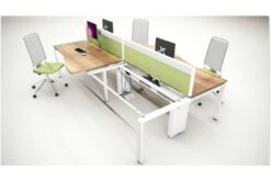 Aura Beam 2 Person Wave Bench Desk -Office Furniture Shop bench room shot 2