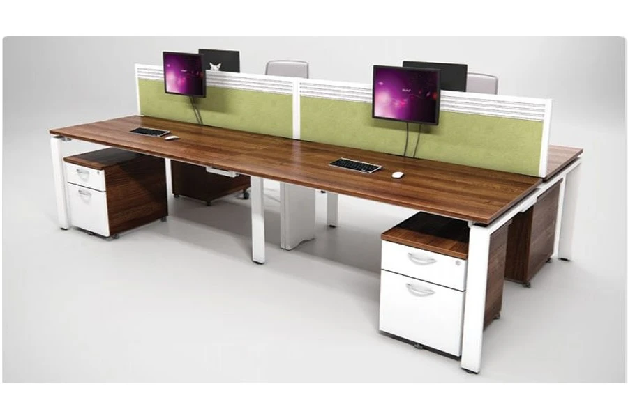 Aura Beam 4 Person Rectangular Bench Desk 2 Aura Beam 4 Person Rectangular Bench Desk - Image 2