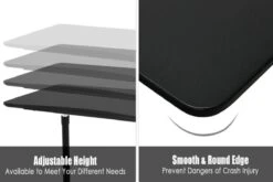 Bancroft Height Adjustable Desk 22 Bancroft Height Adjustable Desk -Office Furniture Shop black 5