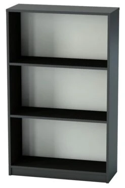 Nene Black Office Bookcase -Office Furniture Shop bookcase 2 shelf