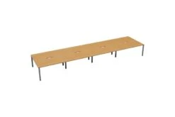 Kestral 8 Person Double Bench Desk 11 Kestral 8 Person Double Bench Desk -Office Furniture Shop cb1280cosvbe8p back 45