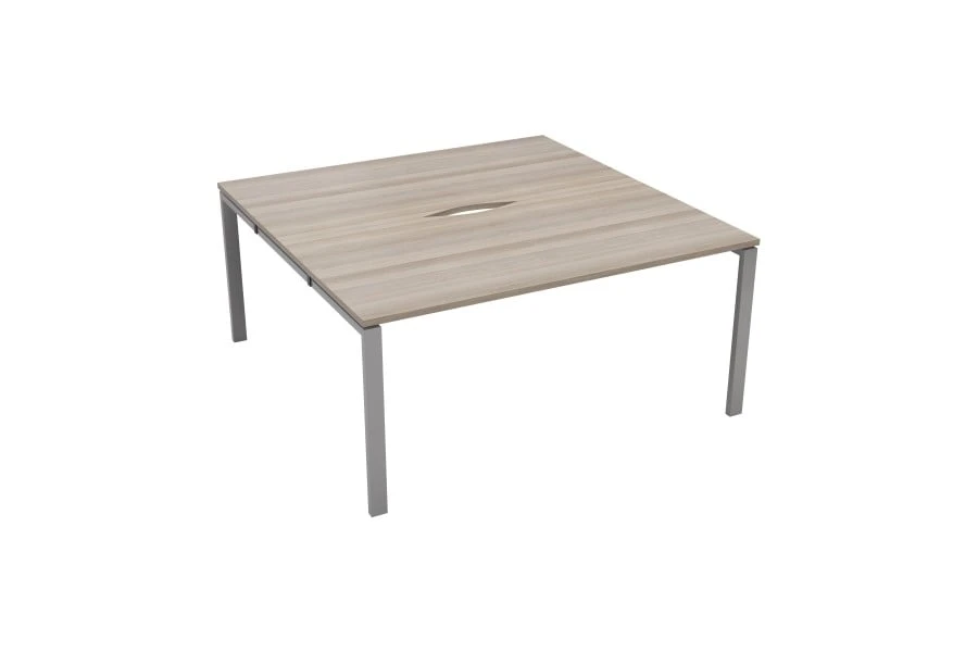 Kestral Grey Oak 2 Person Double Bench Desk 3 Kestral Grey Oak 2 Person Double Bench Desk - Image 3