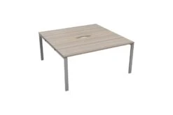 Kestral Grey Oak 2 Person Double Bench Desk 12 Kestral Grey Oak 2 Person Double Bench Desk -Office Furniture Shop cb1280cosvgo2p front 45