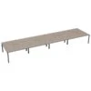 Kestral Grey Oak 8 Person Double Bench Desk