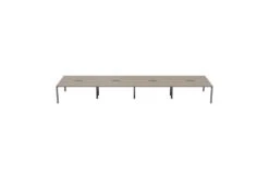 Kestral Grey Oak 8 Person Double Bench Desk -Office Furniture Shop cb1280cosvgo8p front