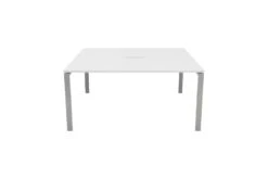 Kestral White 2 Person Double Bench Desk -Office Furniture Shop cb1280cosvwh2p front