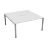 Kestral White 2 Person Double Bench Desk