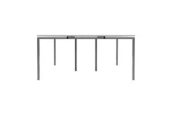 Kestral White 4 Person Double Bench Desk -Office Furniture Shop cb1280cosvwh4p side