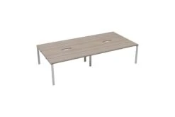 Kestral Grey Oak 4 Person Double Bench Desk -Office Furniture Shop cb1280cowhgo4p back 45