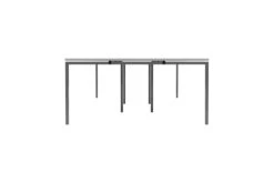 Kestral White 6 Person Double Bench Desk -Office Furniture Shop cb1680cosvwh6p side