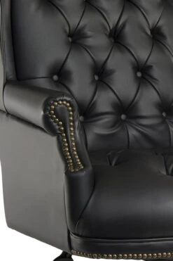 Chairman Noir Leather Office Chair -Office Furniture Shop chairman 2