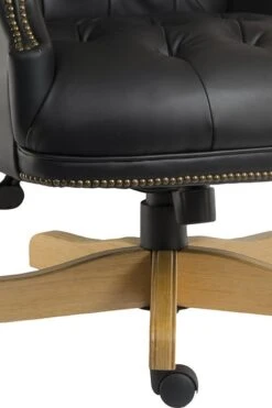 Chairman Noir Leather Office Chair -Office Furniture Shop chairman 3