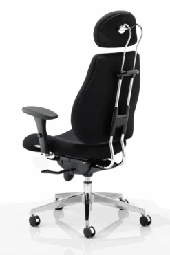 Chiro Plus Black Fabric Ergonomic Office Chair -Office Furniture Shop chiro plus 6fw