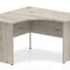 Gladstone Grey Oak Corner Panel Leg Desk