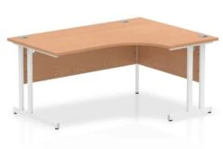Norton Oak Cantilever Corner Desk -Office Furniture Shop cres right