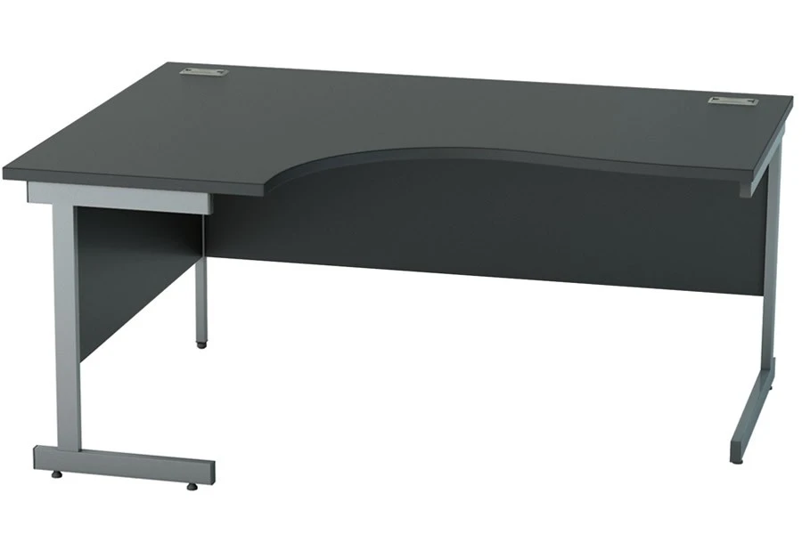 Nene Black Corner Cantilever Desk 1 Nene Black Corner Cantilever Desk