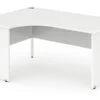 Polar White Panel End Corner Desk