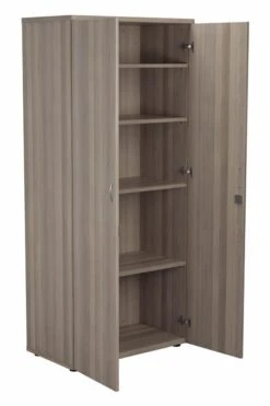 Kestral Grey Oak 1800 High Cupboard -Office Furniture Shop cup 3