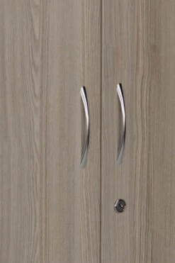 Kestral Grey Oak 1800 High Cupboard -Office Furniture Shop cup 4