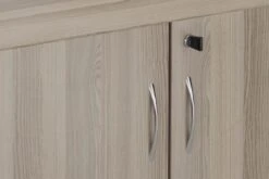 Kestral Grey Oak Desk High Cupboard -Office Furniture Shop cupboard 2 1