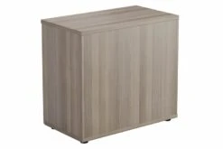 Kestral Grey Oak Desk High Cupboard -Office Furniture Shop cupboard 4