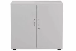 Kestral White Desk High Cupboard -Office Furniture Shop cupboard white 3