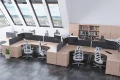 Norton Oak Corner Cantilever Leg Desk -Office Furniture Shop dynamic oak room shot 2 17