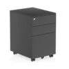 Optima Black Steel Mobile Pedestal
