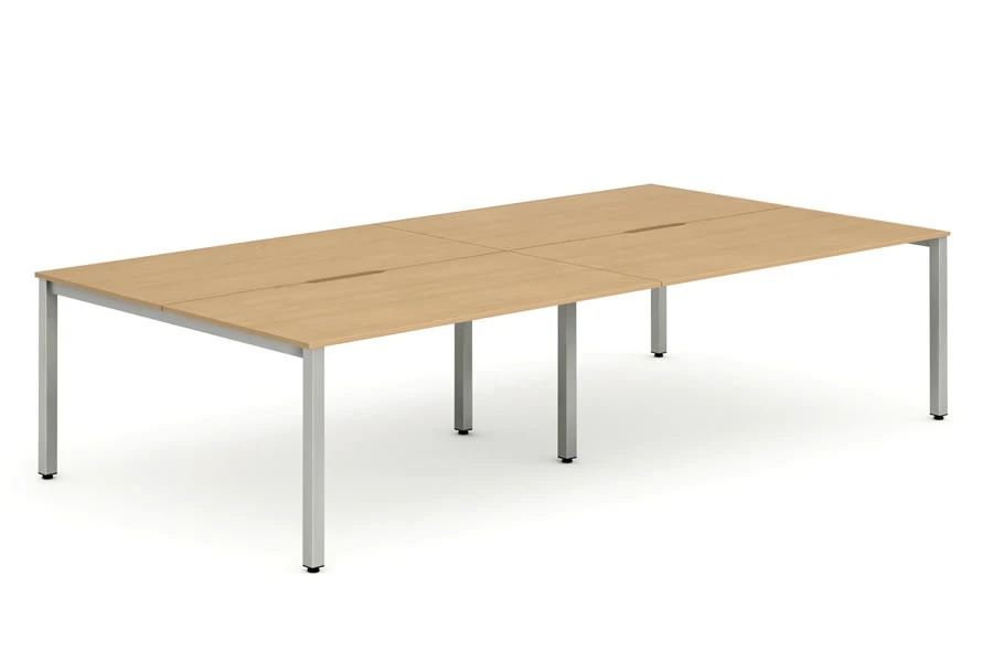 Portland 4 Person Double Bench Desk 1 Portland 4 Person Double Bench Desk