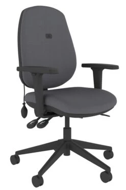 Lumbar Office Chair -Office Furniture Shop frf100 gy front right