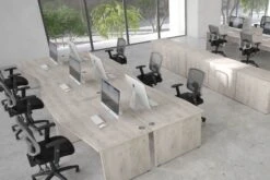 Gladstone Grey Oak Rectangular Panel End Desk -Office Furniture Shop gladstone oak 4