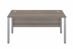 Kestral Grey Oak 1 Person Single Bench Desk -Office Furniture Shop goal post white 2