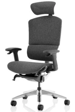 Ergo Click Plus Fabric Office Chair -Office Furniture Shop grey fabrimesh 3