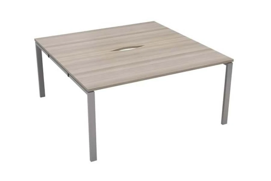 Kestral Grey Oak 2 Person Double Bench Desk 1 Kestral Grey Oak 2 Person Double Bench Desk