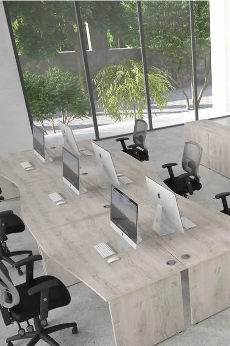 Gladstone Grey Oak 2000 Office Bookcase 3 Gladstone Grey Oak 2000 Office Bookcase - Image 3