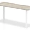 Gladstone Grey Oak 1 Person Single Bench Desk