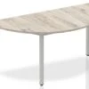 Gladstone Grey Oak Semi-Circle Table 1600 Post Leg