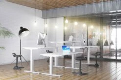 Polar Height Adjustable Desk 8 Polar Height Adjustable Desk -Office Furniture Shop ha white 1