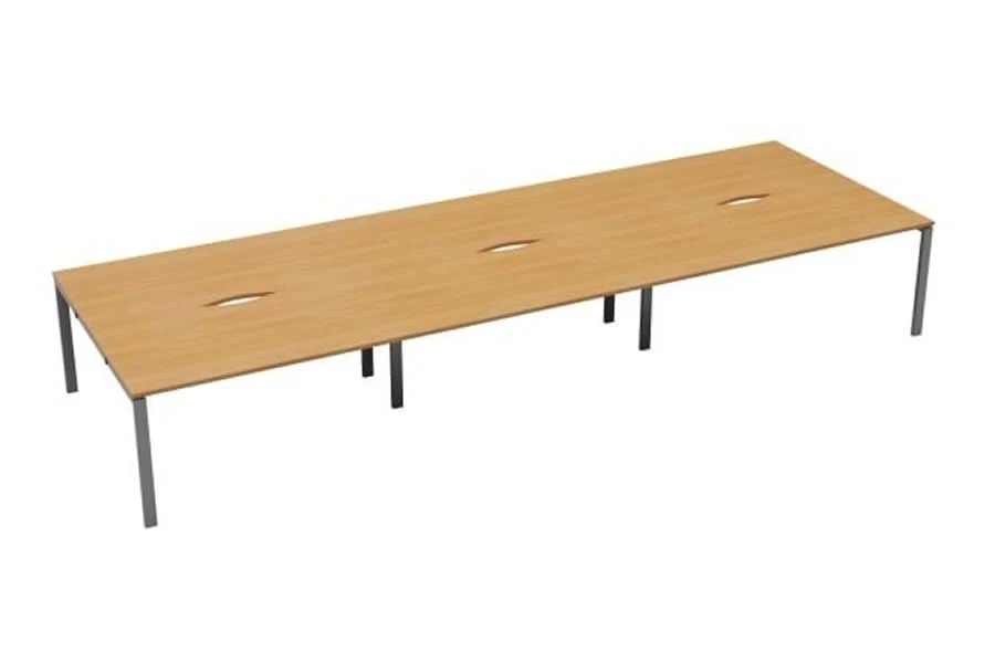 Kestral 6 Person Double Bench Desk 2 Kestral 6 Person Double Bench Desk - Image 2